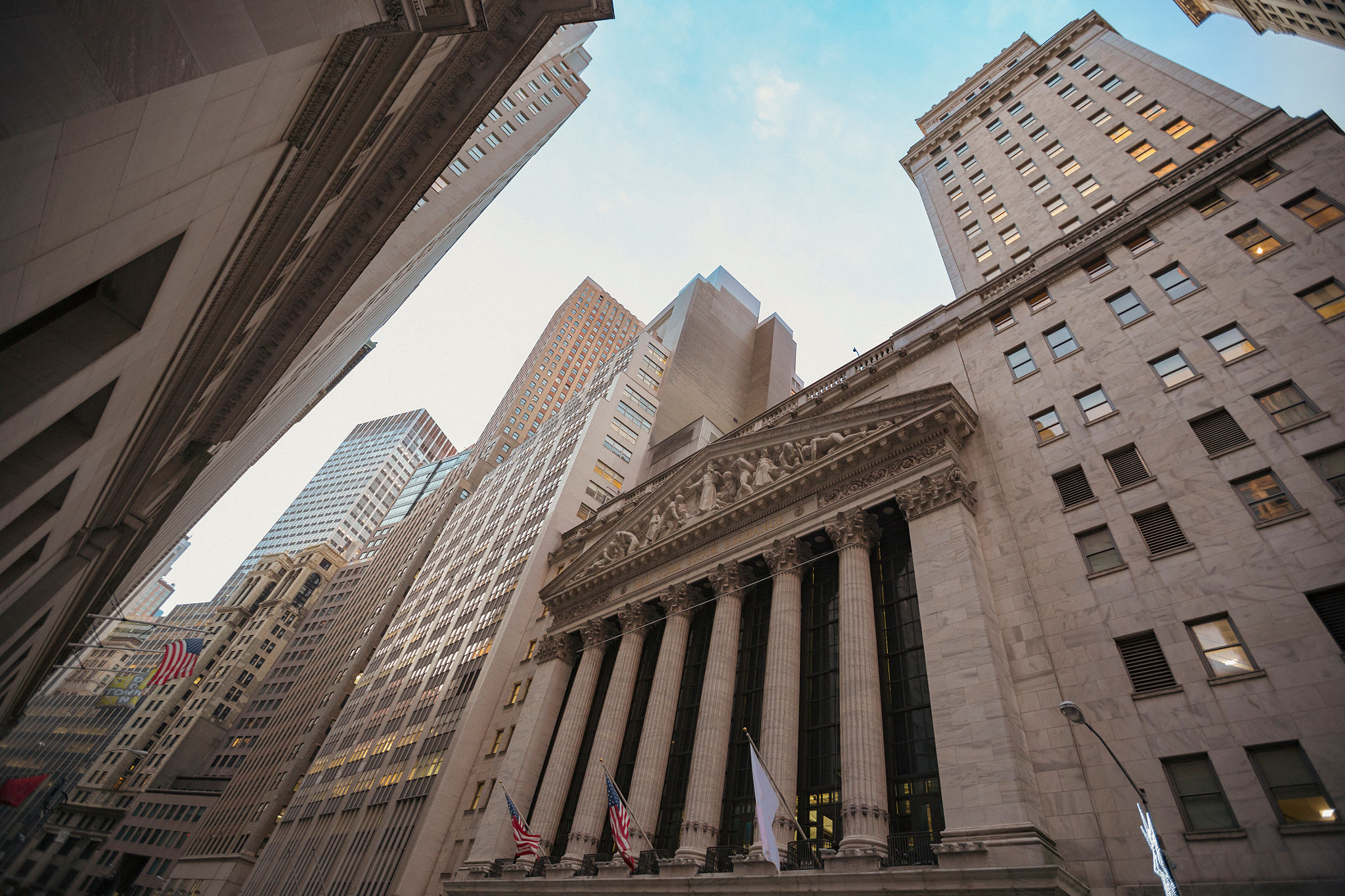 Wall Street financial district